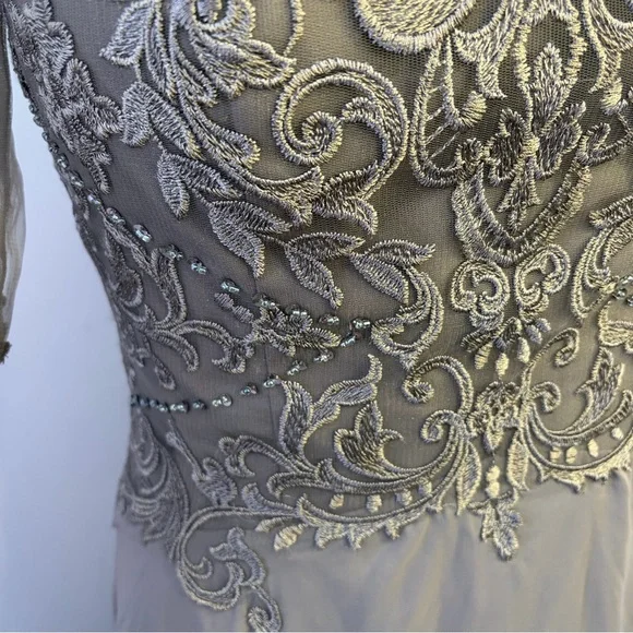 JJs House Zuzana Sequins/Lace Wedding/Evening Dress, NWT, Size 14( like a 12) - Picture 6 of 16